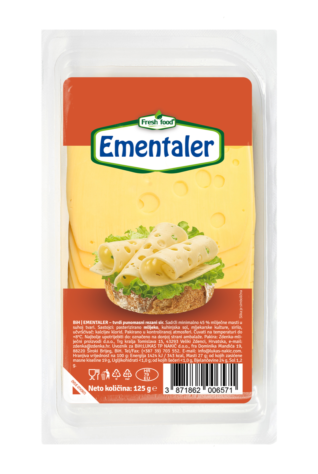 Sir Ementaler Fresh Food 125 g