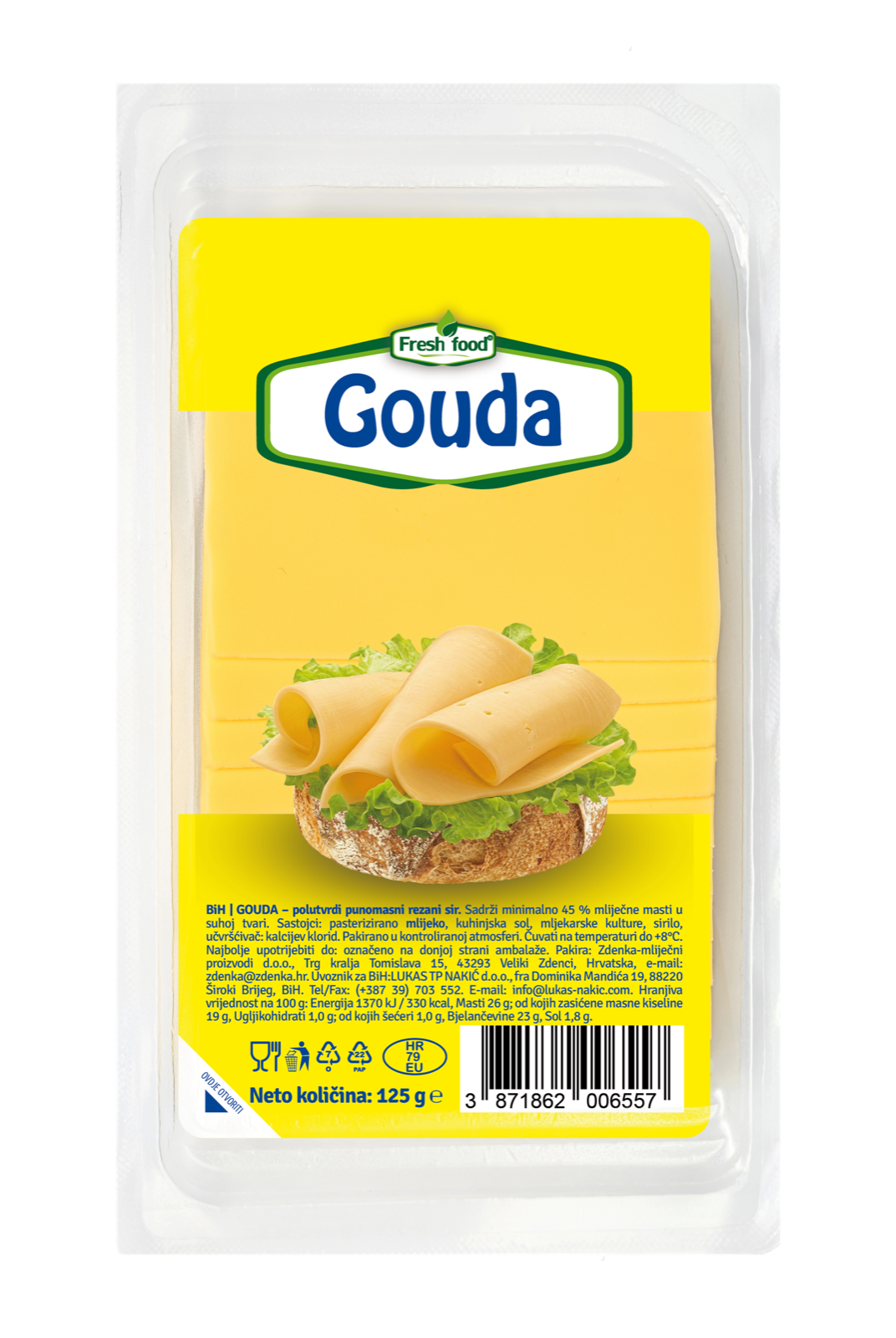 Sir Gauda narezani Fresh Food 125 g